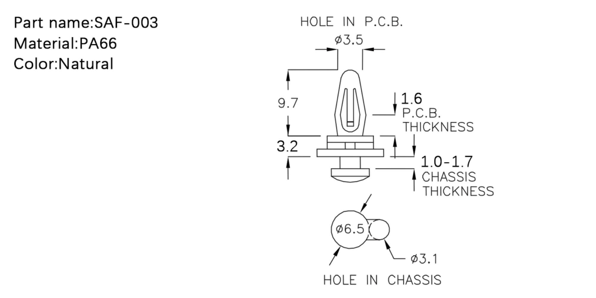  PCB Standoff SAF-003